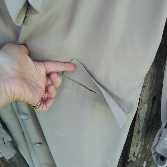 Iris & Ink Adelisa trench coat 8 - Picture 10 of 11